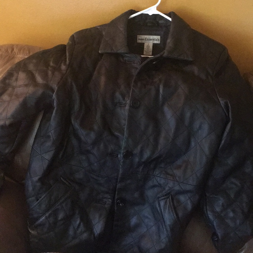 Black Leather Coat